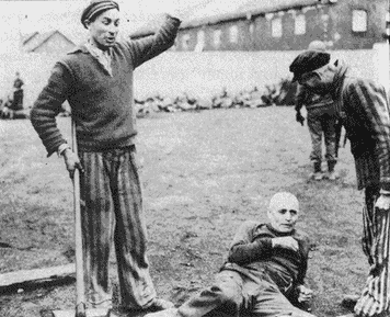 Jewish Inmate Beating SS Guard
