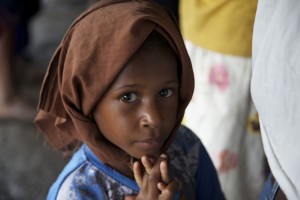 A member of the Gogodala tribe of Papua New Guinea. The tribe claims to be of Jewish origin. Credit: Tim Long, Florida International University.