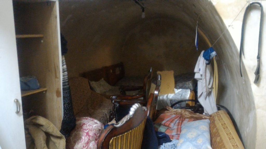 Interior of newest Jewish home on Al-Haleddiya St.