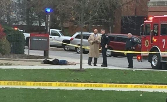 Attacker Dead on Street Source: Gateway Pundit/OSU Student
